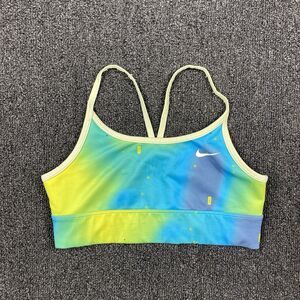 Nike Dri Fit Indy Seamless Sports Bra Girls Light Green Multicolor Size Medium
